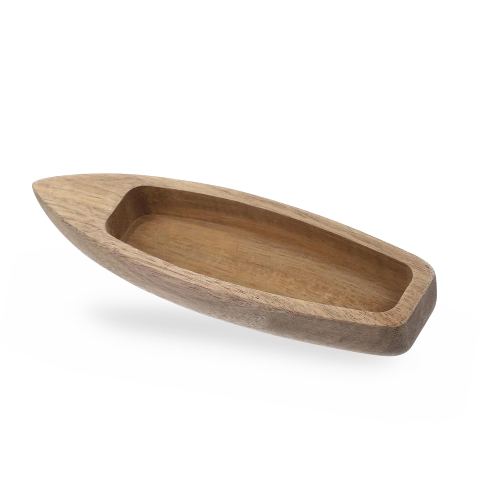 Wooden Boat Craft Unfinished Wood Canoe Model Desktop Ornaments Nautical Decor Small Sailboat Decor for DIY Projects, Home, Bedroom, Office, Bathroom Decorations
