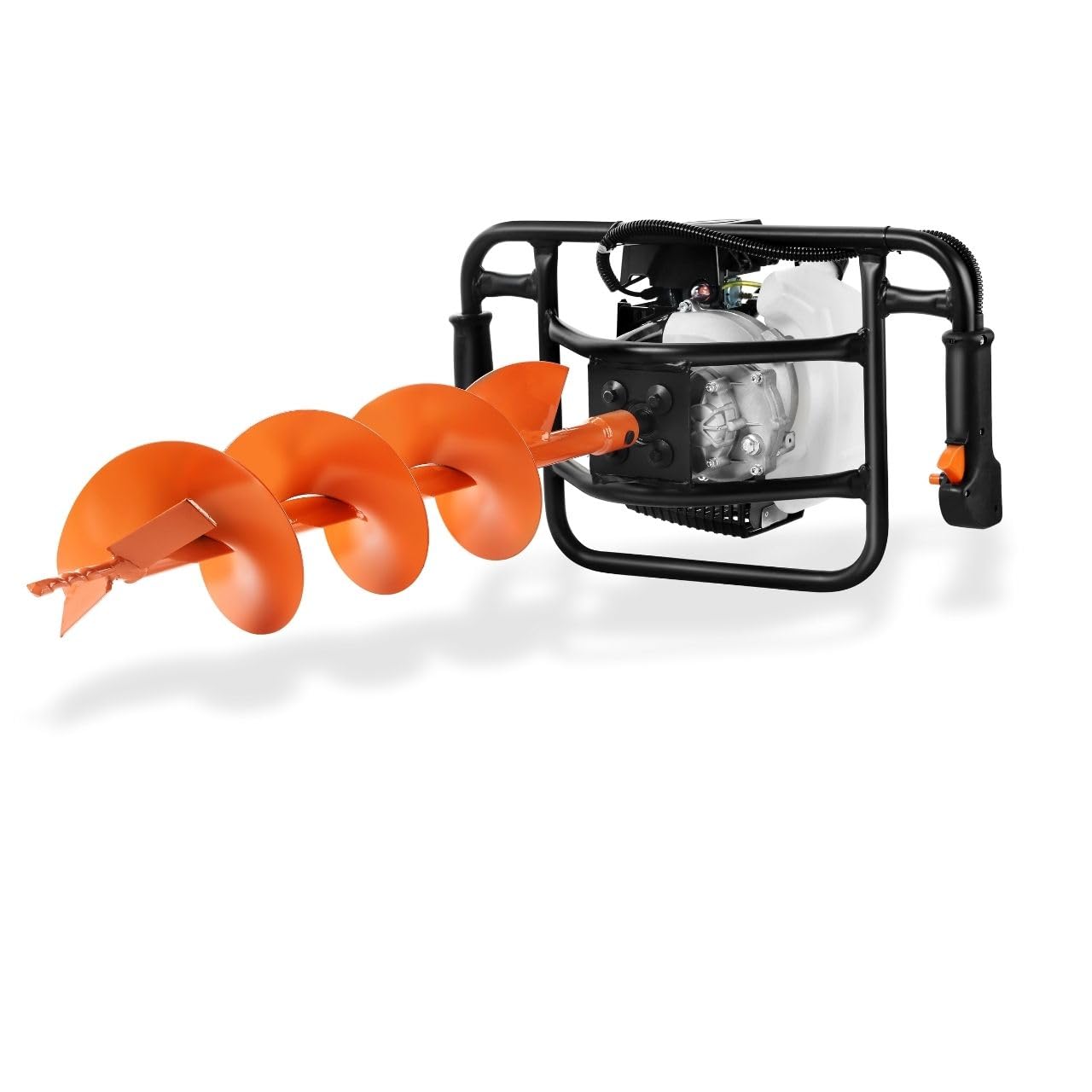 FUXTEC Tarière Thermique FX-EB143ECO - Moteur 2 Temps 42,7cm³ 1,25kW - Idéale pour la Plantation et Clôtures - Réducteur Intégré - Ergonomique & Compact - Forets Ø100/150mm Inclus – Réservoir 1L