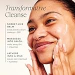 Farmacy Makeup Remover Cleansing Balm - Green Clean Waterproof Makeup Remover + Oil Based Cleanser - Gentle Exfoliating Double Cleanser - Melts From Balm to Milky Lather (50ml) - Image 5