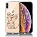 Produktbild Conie® Handyhülle Rück Schale für iPhone X/XS, Ultra Slim TPU Hülle aus Silikon mit Bilder Motiv, Kanten Display Kamera Schutz, Motiv Katze Design
