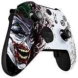 eXtremeRate Front Housing Shell for Xbox One Elite Series 2, Custom Faceplate with Accent Rings for Xbox Elite 2 Core Controller (Model 1797) - Clown Hahaha