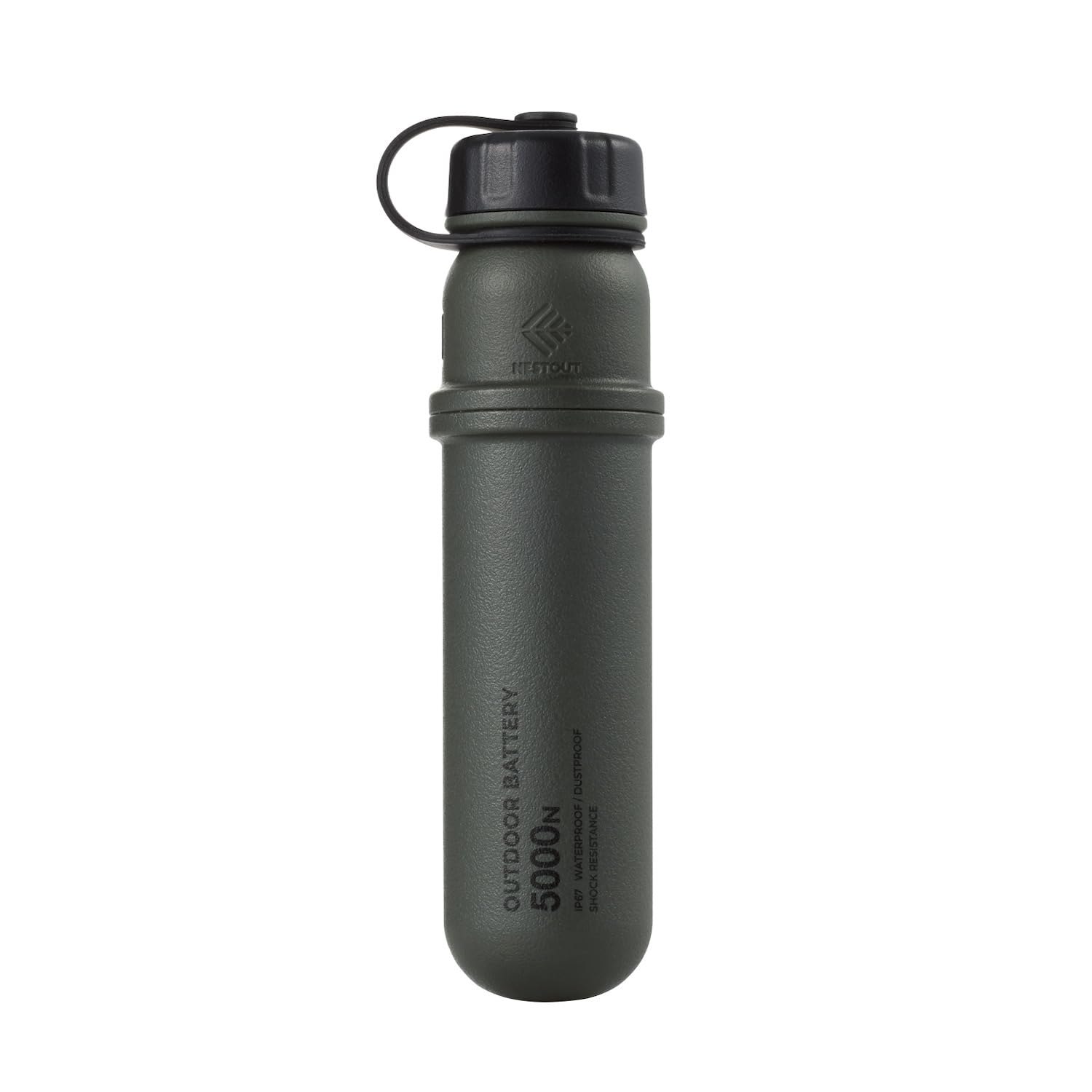 ELECOM NESTOUT 5000mAh Rugged Outdoor Power Bank, IP67 Waterproof, 15W