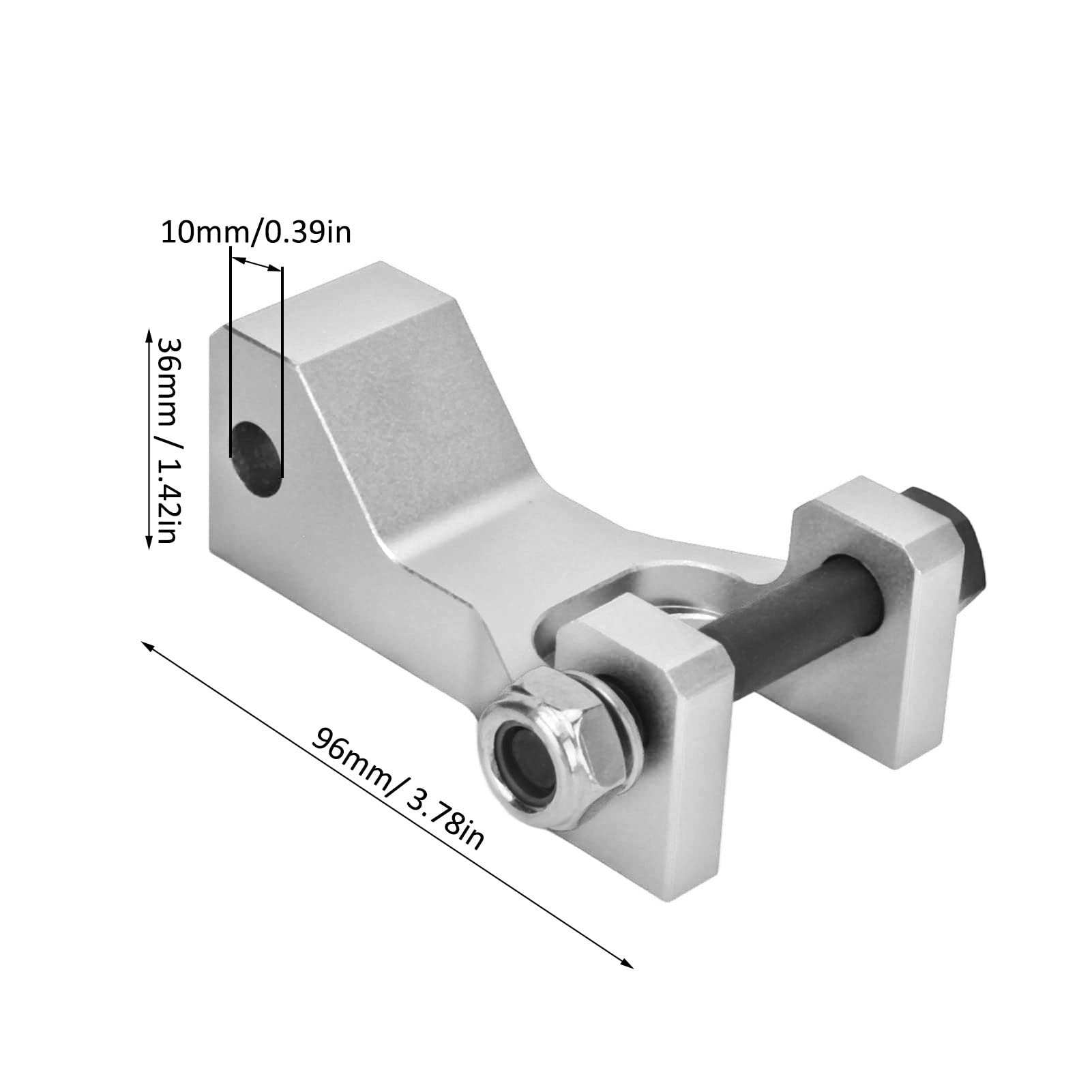 Kit de Descenso Delantero ATV, Akozon Aleación de Aluminio Caída de 3,5 Pulgadas Kit de Descenso Delantero Ajustable para 660 660R YFM660R 2001-2005(Plata)