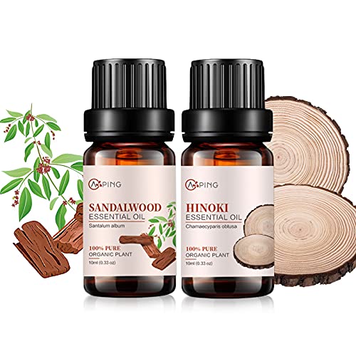 Aceites Esenciales Sándalo e Hinoki 2x10ML Puro Orgánico miniatura 1