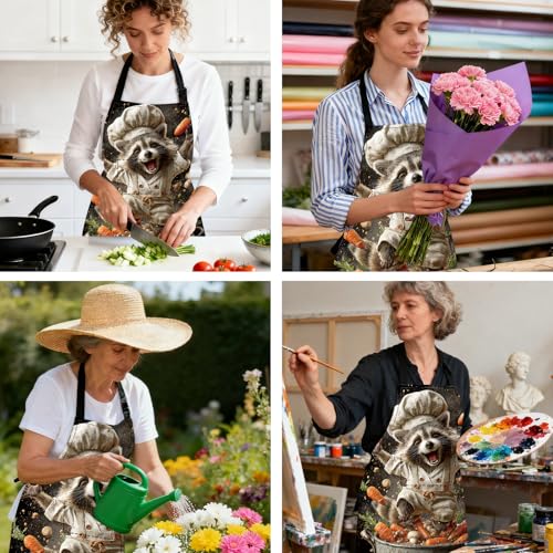 Image of Nuxovilar Cute Apron with Pockets, 26.77 * 30.7 Inches, Versatile for Meal Prep, Baking, Holiday Cooking