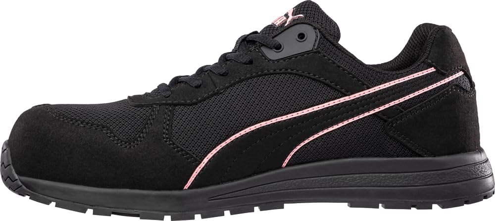 PUMA Safety Women's Frontside Work Shoe Composite Toe Slip Resistant Black Grey SD