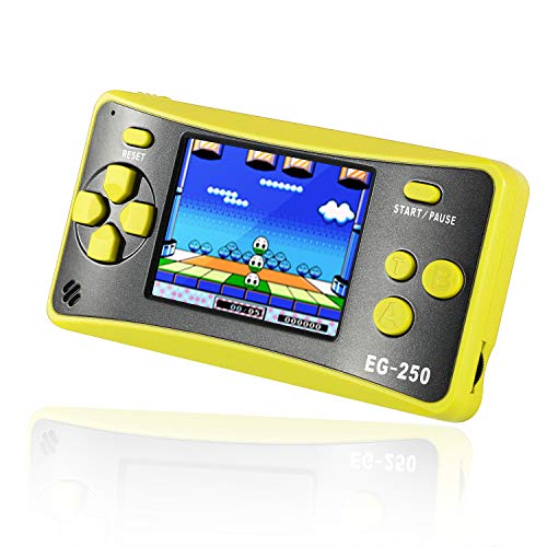 E-WOR Consola de Juegos Retro, 2.5 Pulgadas, 8 bits, 200 Juegos clásicos, Consola de Juego de Mano integrada para Adultos, Reproductor de Videojuegos portátil Arcade, Soporte para Reproductor de TV