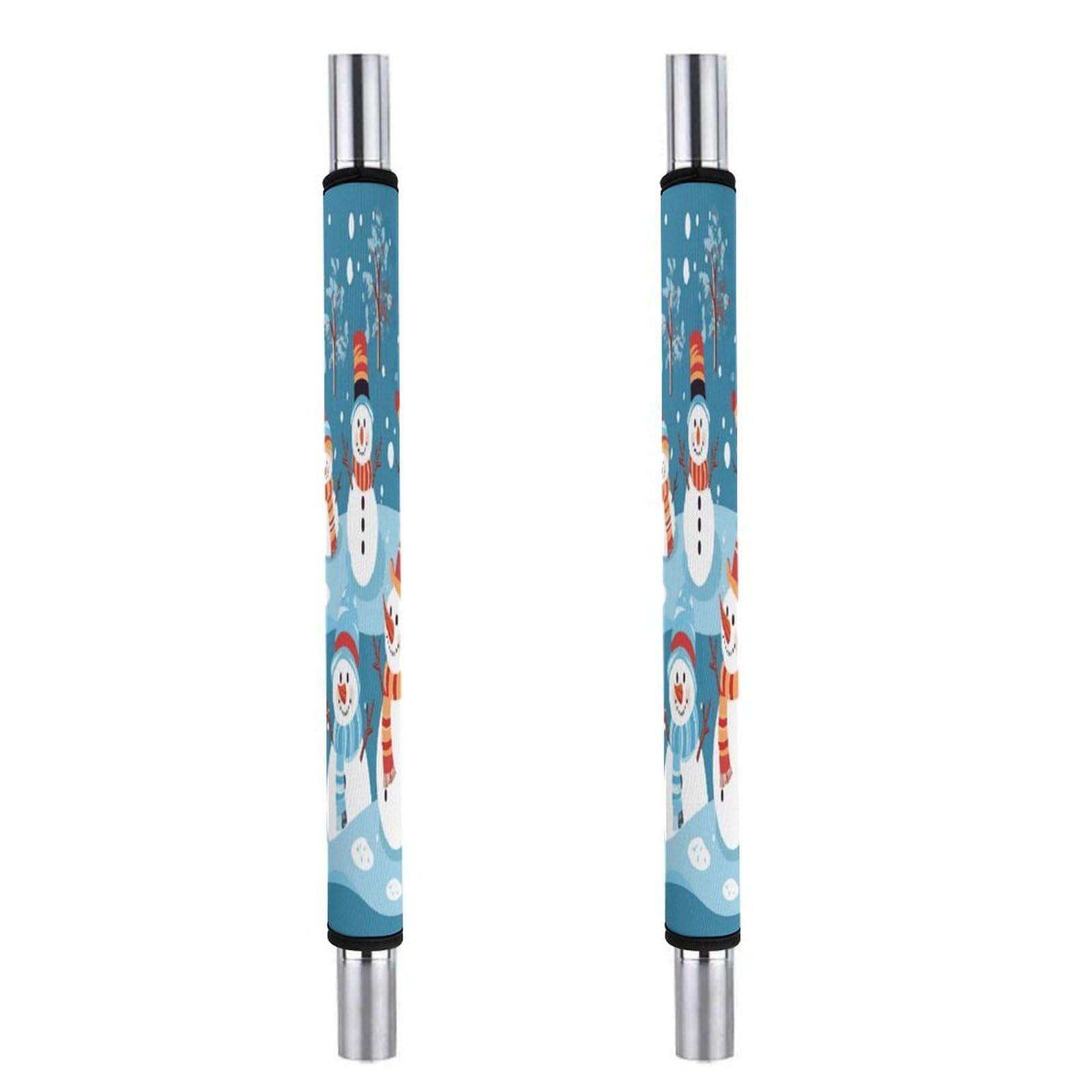 ADFGYERH Snowman Refrigerator Door Handle Covers 2 PCS, Refrigerator Handle Covers Non-Slip Fridge Handle Covers for Oven Microwave Dishwasher Appliance Door Sleeves
