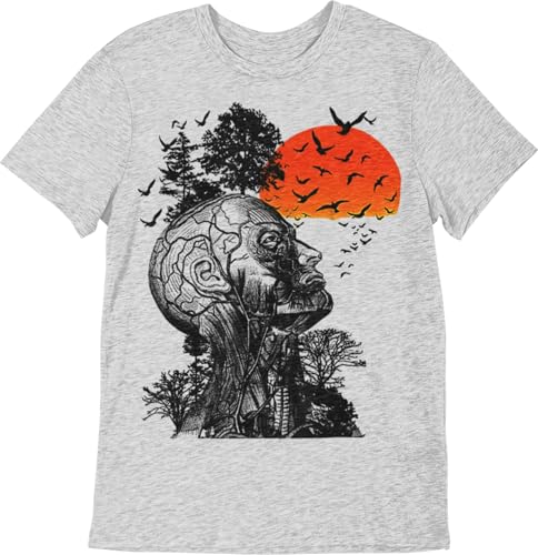 Tribal T-Shirts Alan Human Tree Hangover T Shirt (XXL Light Grey)
