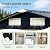Grovellis 4x6FT Outdoor Metal Storage Shed with Frame Floor,Double Doors,with Frame Floor,Tool Shed for Garden, Patio, Backyard Brown