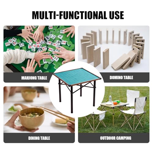 Table de jeu pliable 4 joueurs gain de place maison - 6