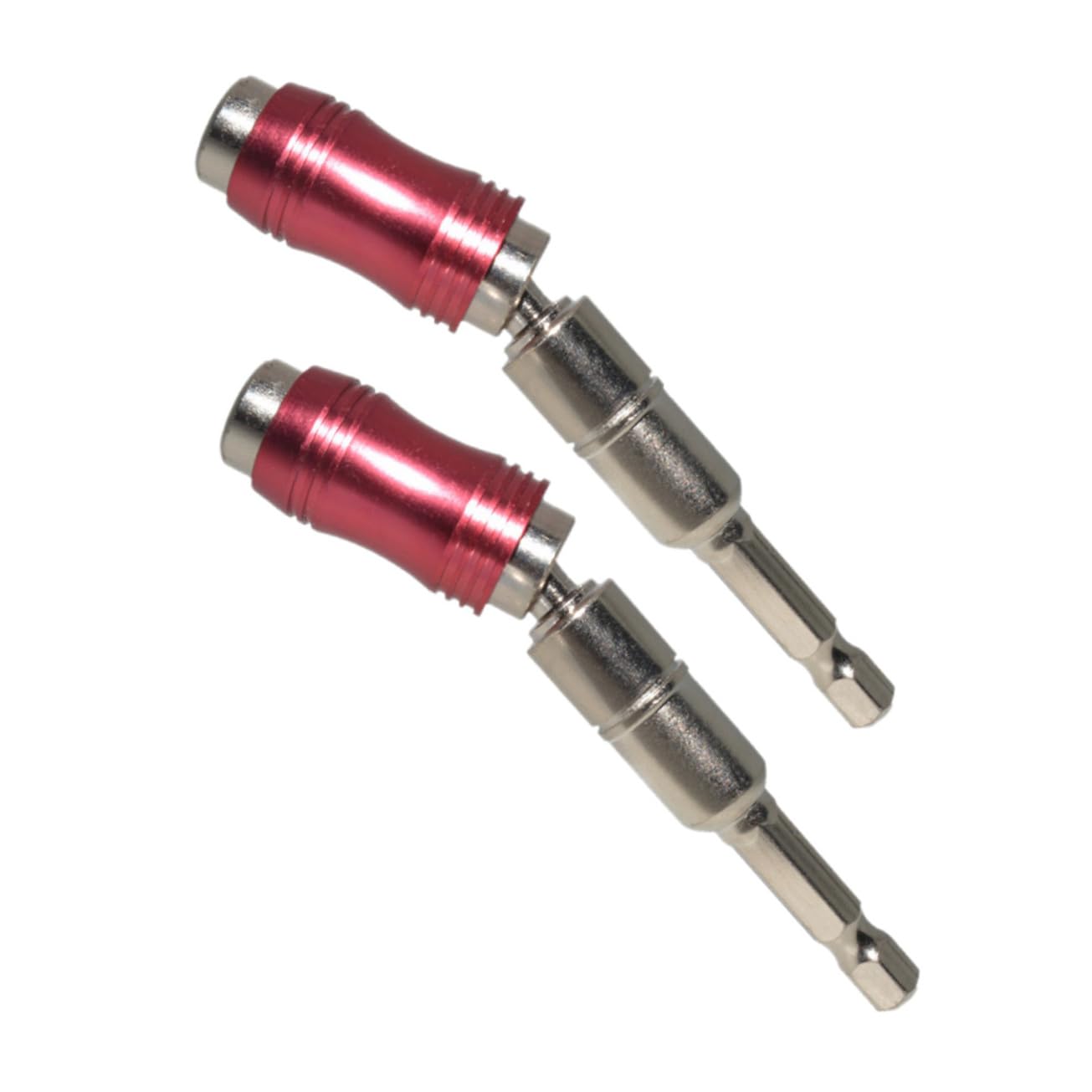 HOMSFOU 6 pezzi Portainserti Magnetico Pivotante con Prolunga Flessibile per Trapano Angolabile per Spazi Stretti e Giunzione Rapida per Punte Avvitatore