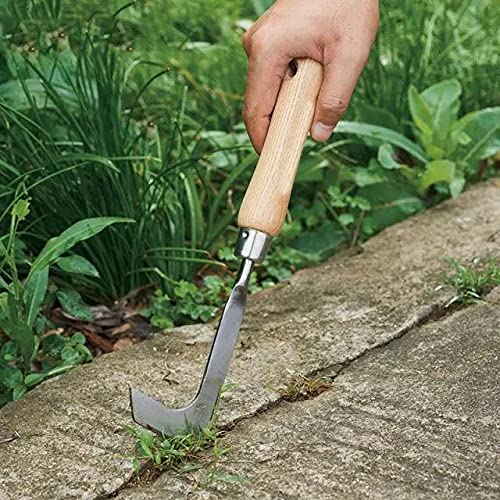 Estirpatore Erbacce Da Giardino Con Guanti - Sarchiatore A 4 Denti In Acciaio Inox, Per Orto E Prato