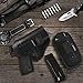 IWB Leather Holster for Concealed Carry, Inside Waistband Holsters Suitable for S&W M&P Shield, Glock 17 19 22 23 32 33 36 43, Springfield XD-S, Beretta 92FS, Sig P228 P239 Similar Handguns
