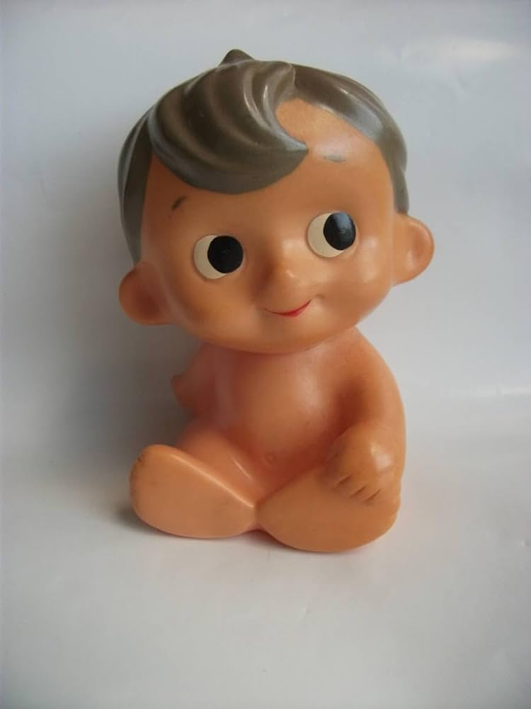 昭和レトロ　和光堂　ワコちゃん　ソフビ「大」 Amazon.co.jp: 美品 昭和レトロホビー 和光堂キャラクター