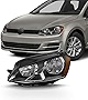 AKKON - For 2015-2019 VW GTI Golf Models Driver Side Only Halogen Headlights Assembly Chrome Housing Clear Lens