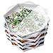 Becko Stackable Puzzle Sorting Trays Jigsaw Puzzle Sorters with Lid Puzzle Accessory for Puzzles Up to 1500 Pieces, 8 Hexagonal Trays (White)