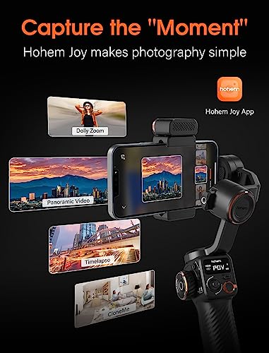 Hohem Isteady M6 Kit Gimbal Stabilizer For Smartphone, 2023 Upgraded 3-Axis Phone Gimbal, Ai Tracker W/Cct/Rgb Fill Light, Gimbal For Iphone 14 Pro Max & Android, Phone Stabilizer For Video Recording #TOP7