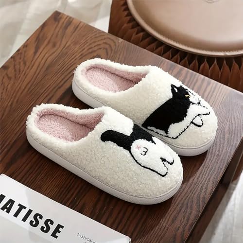 Image of Women's Men's Cute Frog Slippers Fuzzy Memory Foam Kawaii Cartoon Animal Slippers Winter Warm Fluffy Shoes
