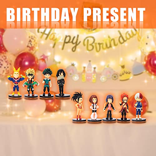 9Pcs Figurines Cake Toppers, Mini Toy Doll Cupcake Topper, Premium Birthday Cake Decorations For Parties, Ideal Gift #TOP2