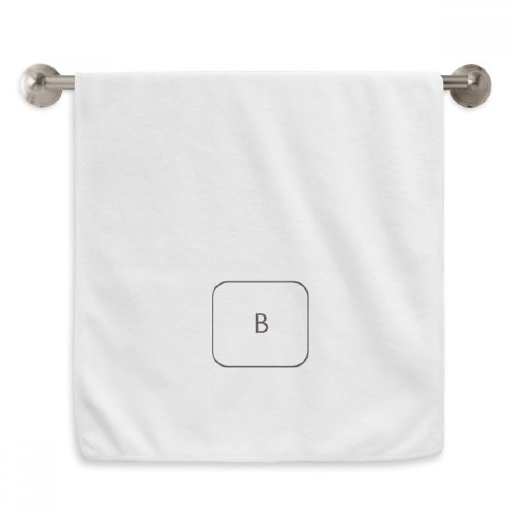 Serviette symbole B diadème blanche de 13x29 pouces
