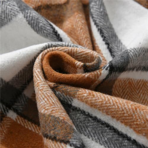 Toddler Boy Flannel Plaid Shirt Kids Long Sleeve Button Down Jacket Lapel Pocket Top Regular Fit Casual Fall Clothes2