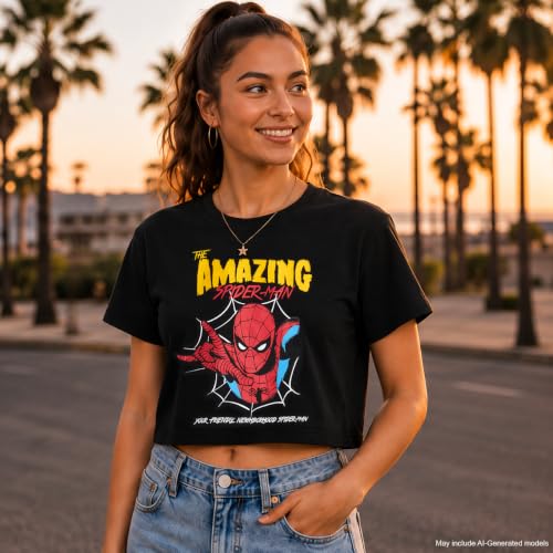 Marvel Spider-Man Womens Graphic Tees & Baby Tees, Sizes Run Small - image 3