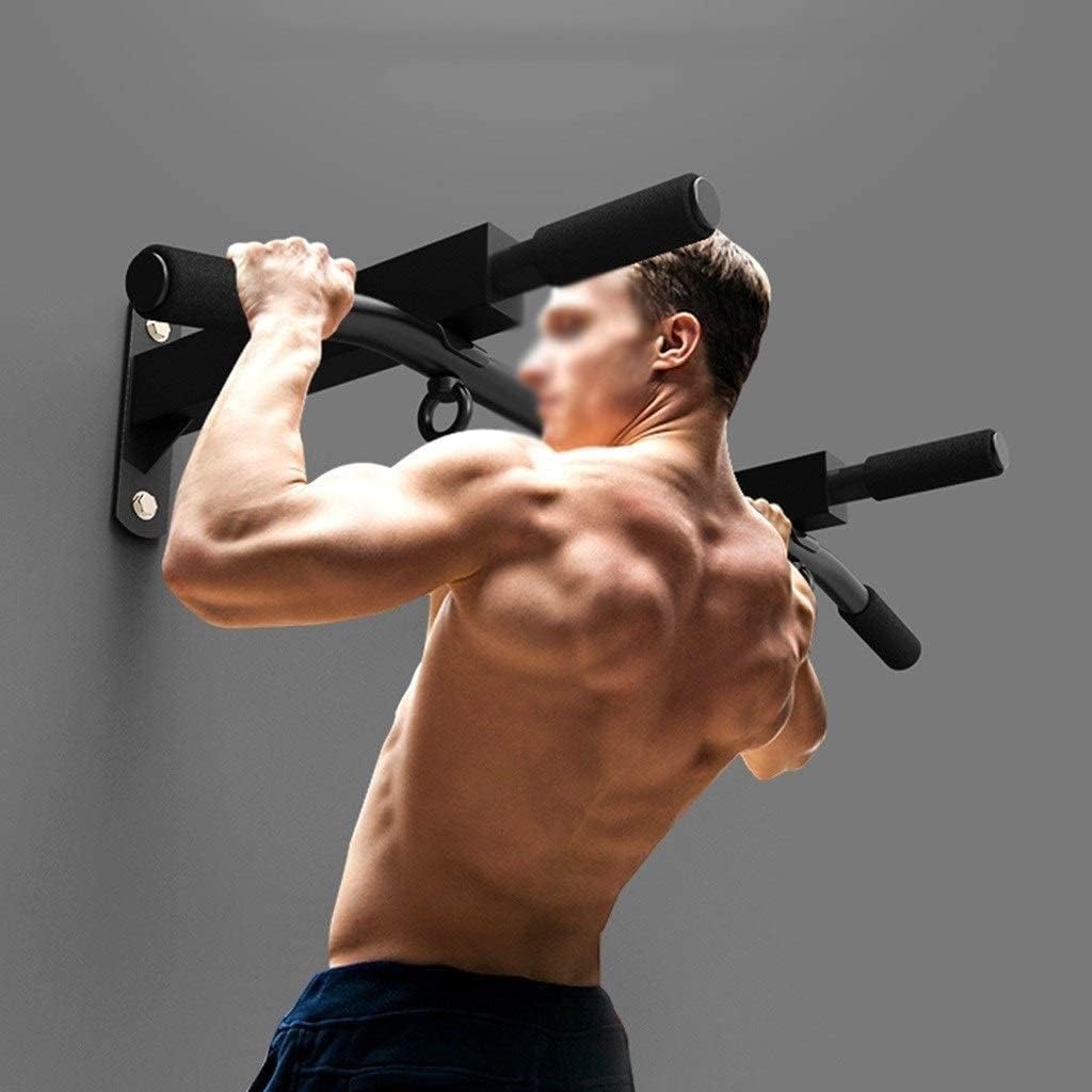 JYDQM Pull Up Bar Gym Workout Strength Training Equipment Multi-Function Fitness Equipment Hanging Bracket ，Gym Workout Strength Training Equipment，Load 300kg (Color : Black, Size : B)