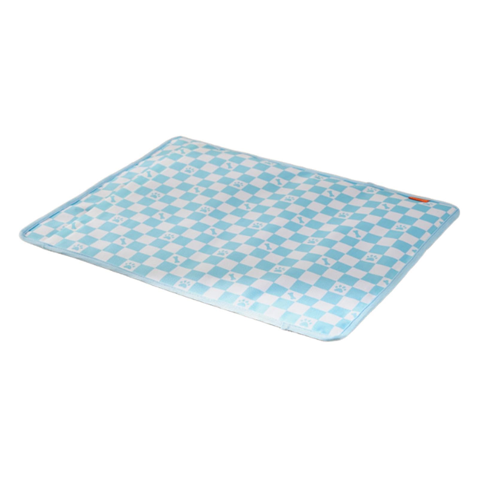 LOVIVER Tapis Auto-rafraîchissant pour Chien et Chat, Housse Amovible et Lavable pour Chiot Chaton, Tapis rafraîchissant pour Cage intérieure extérieure, 49cmx49cm