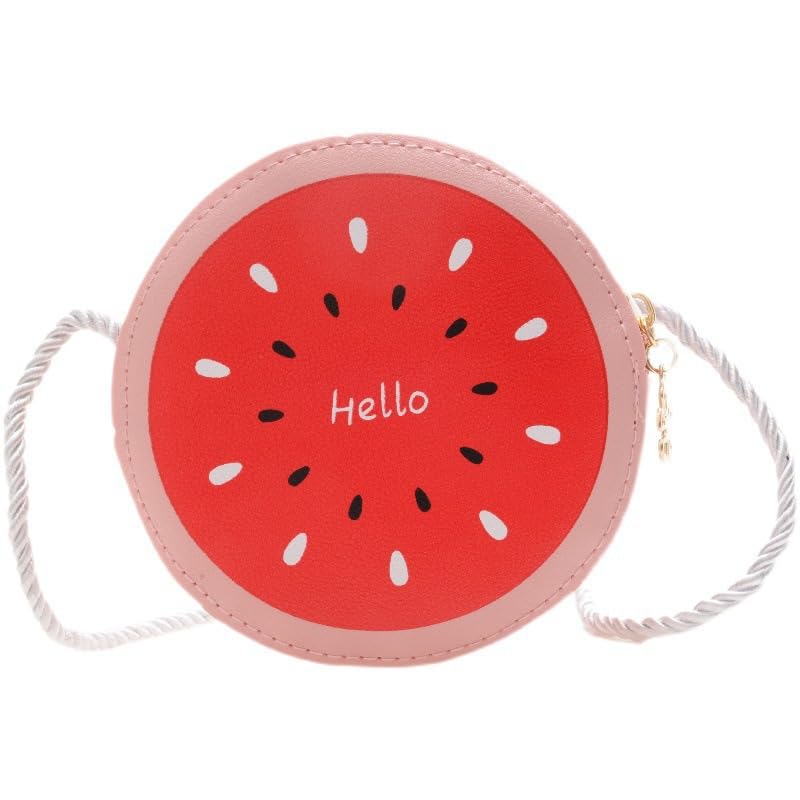 Children Fruit Vegetable & Hello Word Sling Mini Messenger Bag Backpack PU Leather Handbag for Toddlers Kids-image-45