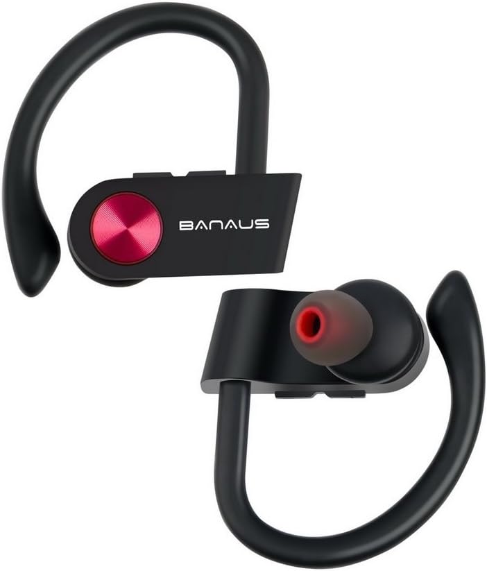 BANAUS D2R Bluetooth Sport Headphones Red