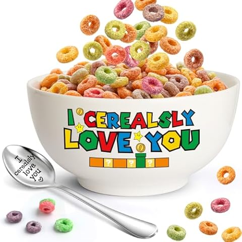 Weming Gamer Ceramic Bowl & Spoon Set Cover