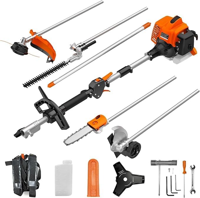 String Trimmer NEO-TEC 16-Inch Gas Powered Multi-Functional Weed Eater & Trimmer Combo Kit