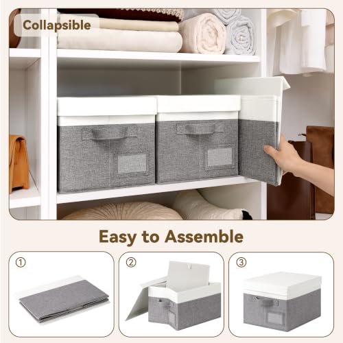 Image of GRANNY SAYS Storage Bins with Lids, Decorative Storage Boxes with Lids