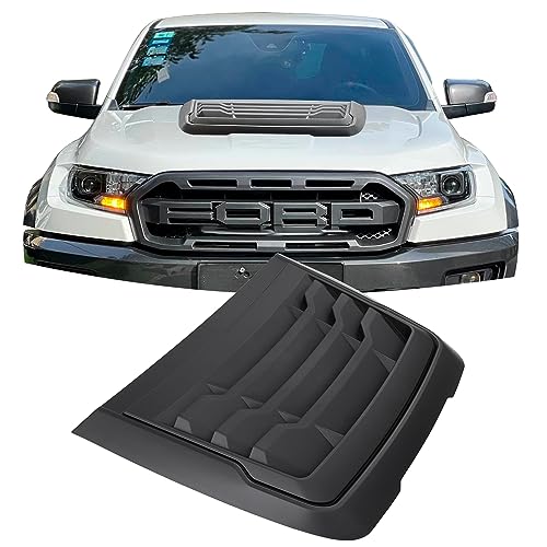 JHCHAN Pala para capó Protector de capó para Ford Ranger Wildtrak Raptor 2015-2022 Limited XL XLT Tremor Platinum T7 T8 MK2 MK3 ABS Paneles de capó
