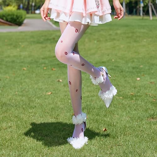 Image of Sahabowi Women Tights, Sheer High Waist Pantyhose, Vintage Control Top Stockings, Siwa9
