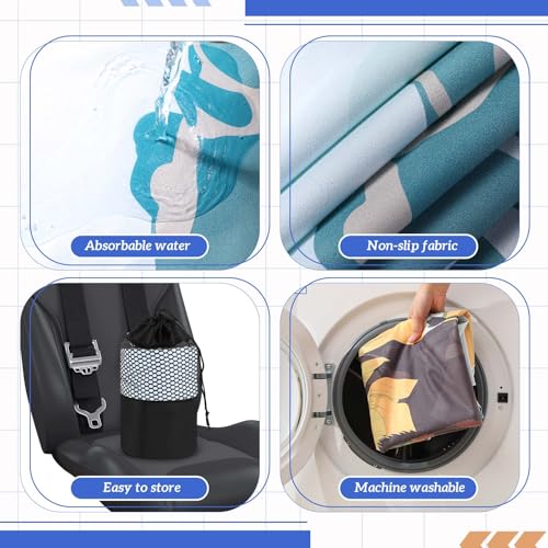 Image of Hahafelt 1 Pack Car Seat Towel Cover with Storage Bag, Yellowstone Style