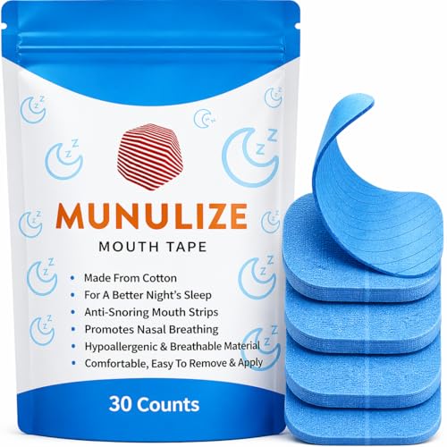 Mouth Tape for sleeping | Anti Snoring Devices | Nasal Breath -Snore Reducing Aids | Promote Nose Breathing(Pack of 30) | Cotton Made Mouth Strips to Stop Snoring | Better Sleep Aid | Snoring Reductio