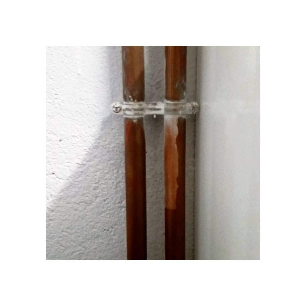 Apolo 9B22Ad - Abrazadera Metálica Doble M6 Tipo Ad, Diámetro 22 Mm, Acero Bicromatado, 50 Unidades