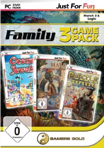 Games for Fun Family Game Pack 1 - Ocean Jewels + Maya + Puzzle Express [import allemand]
