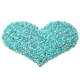 MAIBAOTA Natural Green Turquoise Stone Chips Bulk Small Tumbled Stones Crushed Pieces Decorative Stones for Vase Filler, Bottles, Crafts