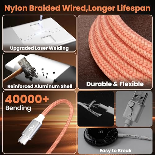Image of Dual Type-C 4IN2 Multi Charger Cable for iWatch /iPhone /L 5FT 2P