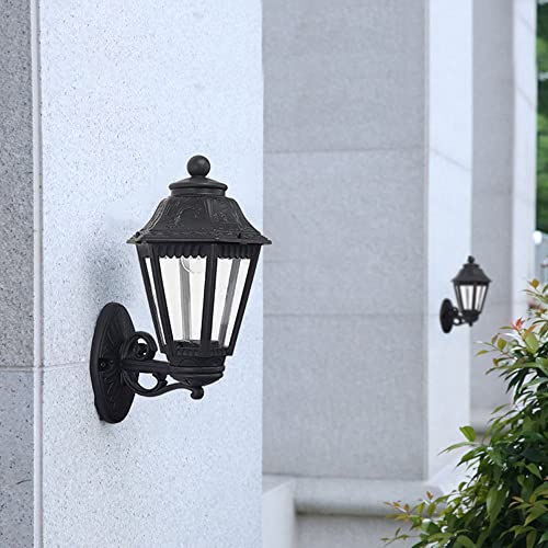 Applique murale extérieure noire E27 étanche pour jardin et terrasse