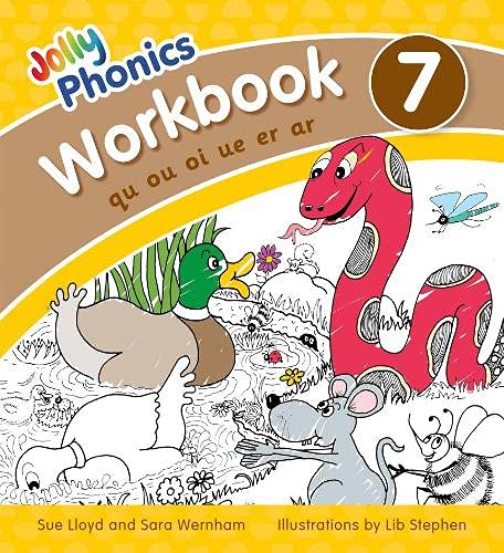 Jolly Phonics Workbook 7: in Precursive Letters (British English edition)