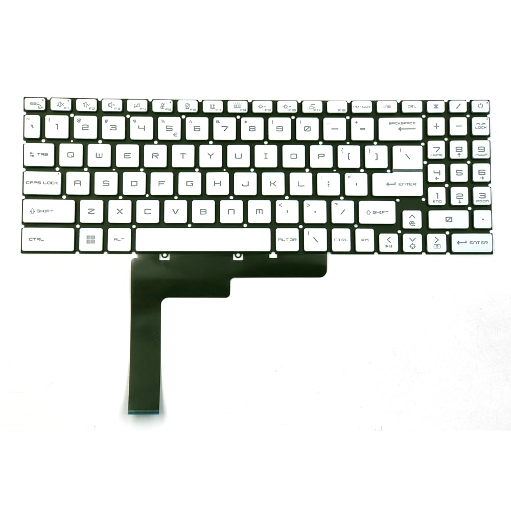 KGIGIBE Replacement Backlit Keyboard for MSI Sword 15 A11SC A11UC A12VE A12UD A13VF A13UCX Sword 17 A11SC A11UD A12UD A12UE A12VF A13VE A13UDX MS-1585