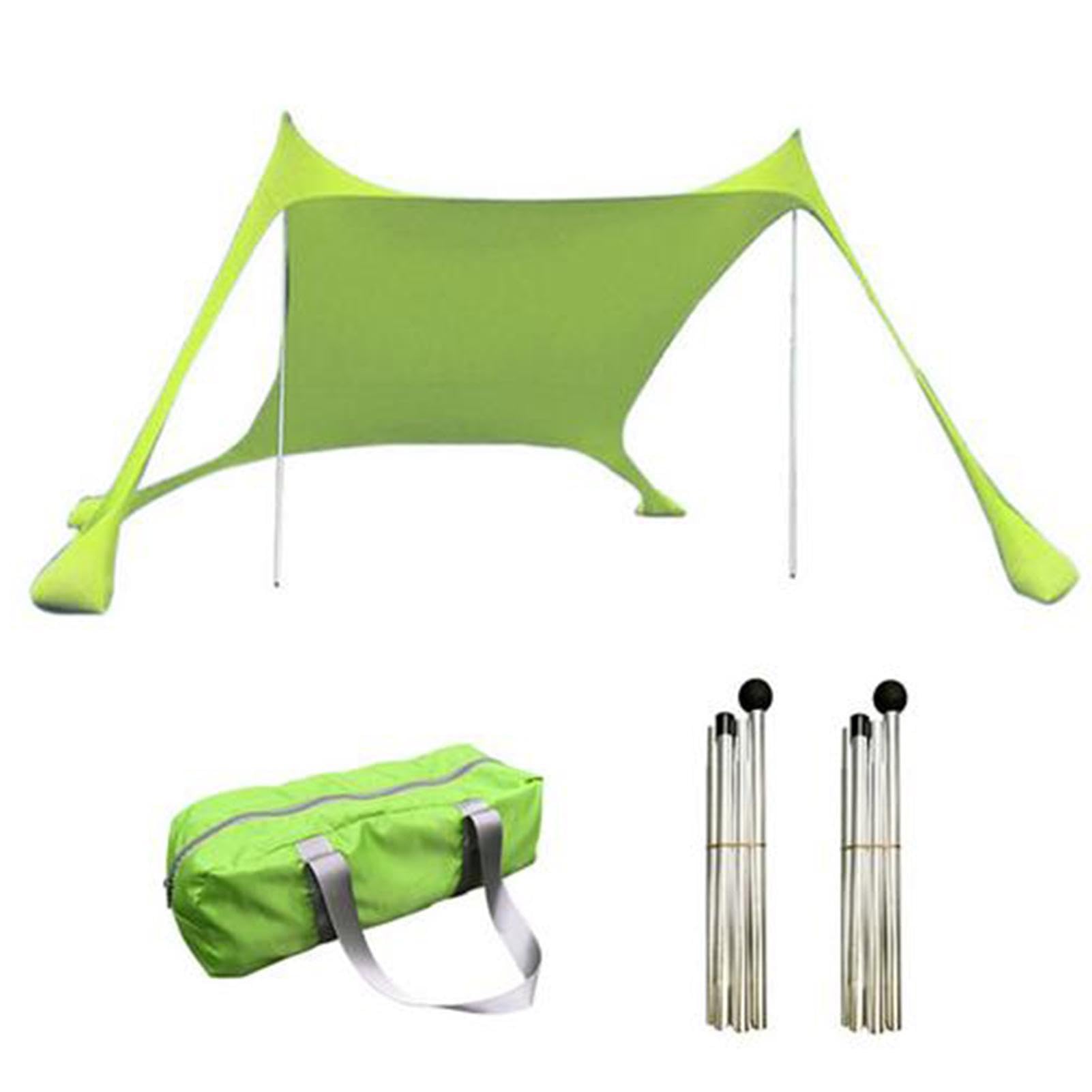 Nylon Beach Tent and Sun Shelter - Portable UV Protection Canopy Shade for Outdoor Camping and Adventure