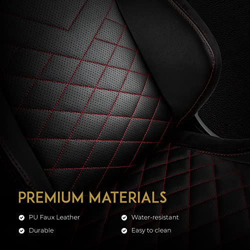 noblechairs Epic Reclining Gaming Chair and Reclining Office Chair, PU Faux Leather, Black/Red