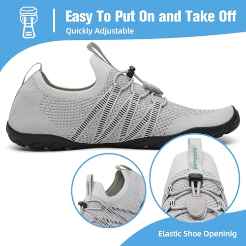 Image of Mishansha Water Shoes for Women Men, Quick-Dry Barefoot Swim Shoes with Drainage Holes, Lightweight Aqua Shoe for Beach Pool River Boating Yoga Walking
