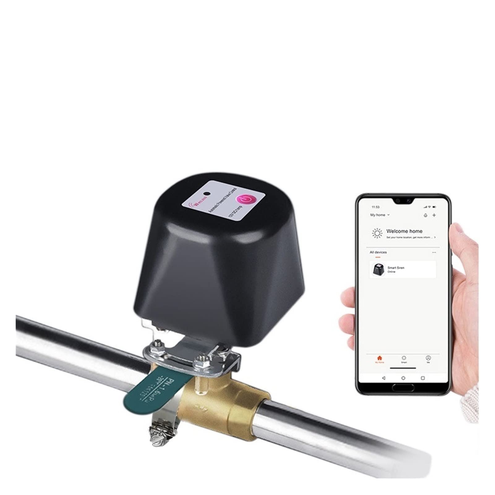 Smart Sprinkler Timer di irrigazione WiFi Regolatore della valvola dell'acqua Controllo automatico Smartlife Valvola del gas intelligente Telecomando Controllo vocale Traccia il traffico e risparmia
