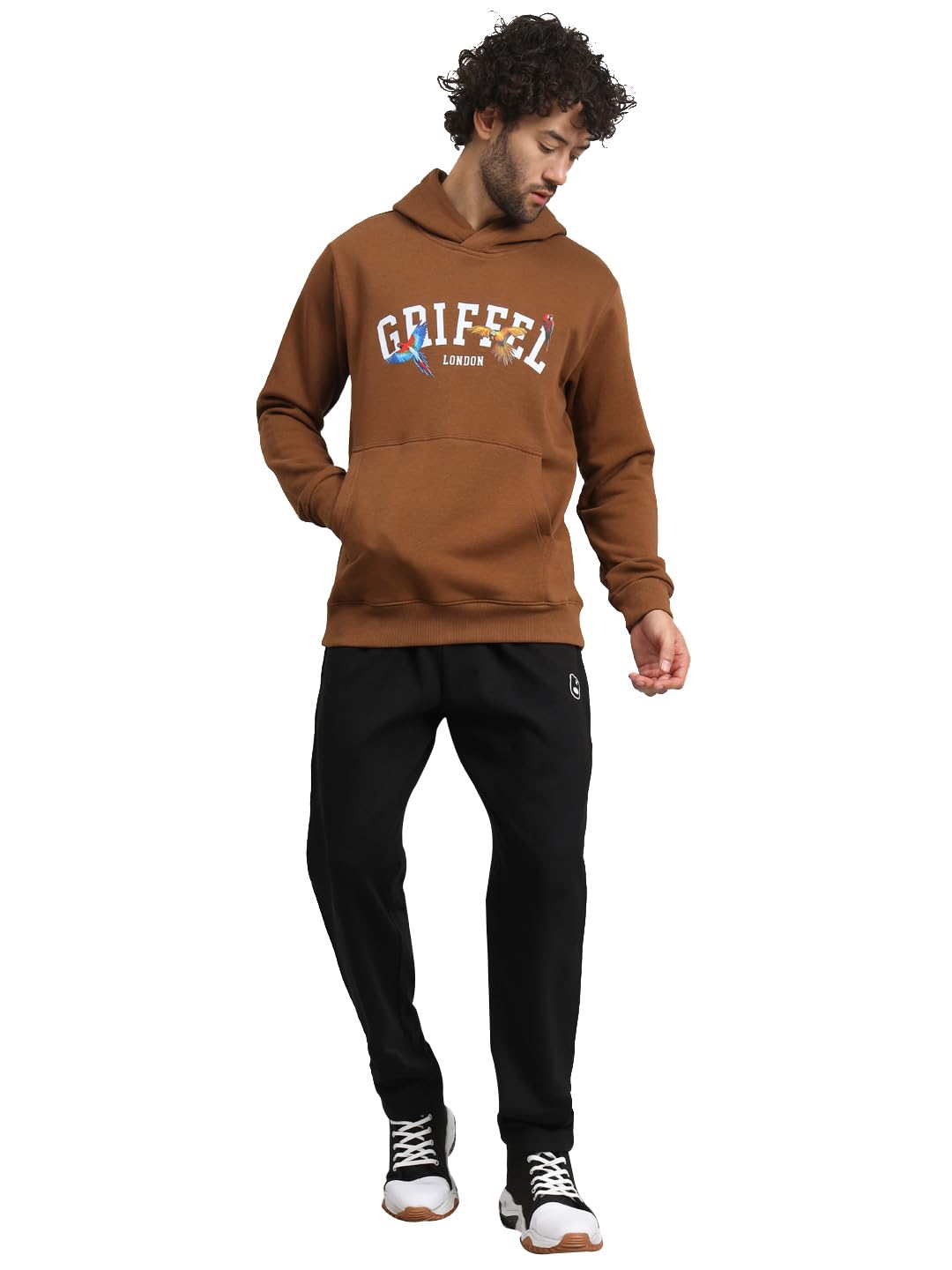 griffel Men’s Winter Tracksuit – Hooded, Printed Fleece Co-ord Set | Cotton Sports Gym Tracksuit | Hoodie and Cargo Set for Running, Jogging, and Workout-picture-51